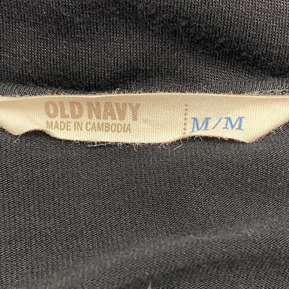 OLD Navy Black Layered Tiered Blouse Size Medium - Picture 10 of 11